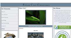 Desktop Screenshot of pelicancoastconservancy.org