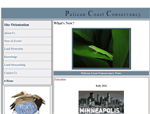 Tablet Screenshot of pelicancoastconservancy.org
